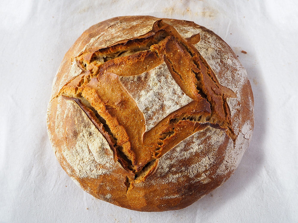 Pain de blé nature au levain